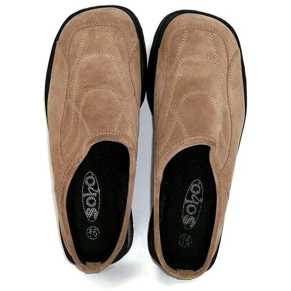 Soho Suede Slide On Mules Women's Tan/Beige Size 9.5 - Picture 3 of 8